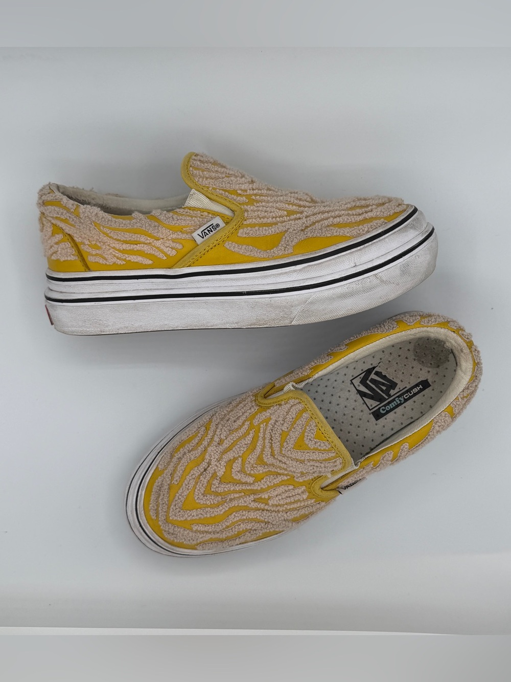 Vans Super ComfyCush Slip-On LX 'Tiger Shoes Platform Terry Indie Skater 7.5